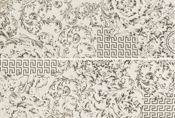 68800 Gold Bianco Combi Patchwork Mix 25x75 Versace (Gardenia Orchidea)