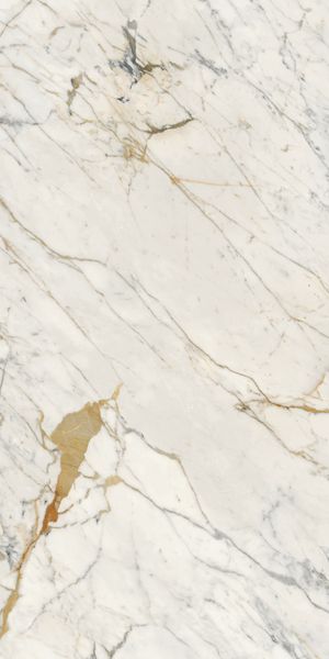R6RL Maiora Marble Effect Calacatta Oro Glossy Rett 120x240 Ragno Marazzi