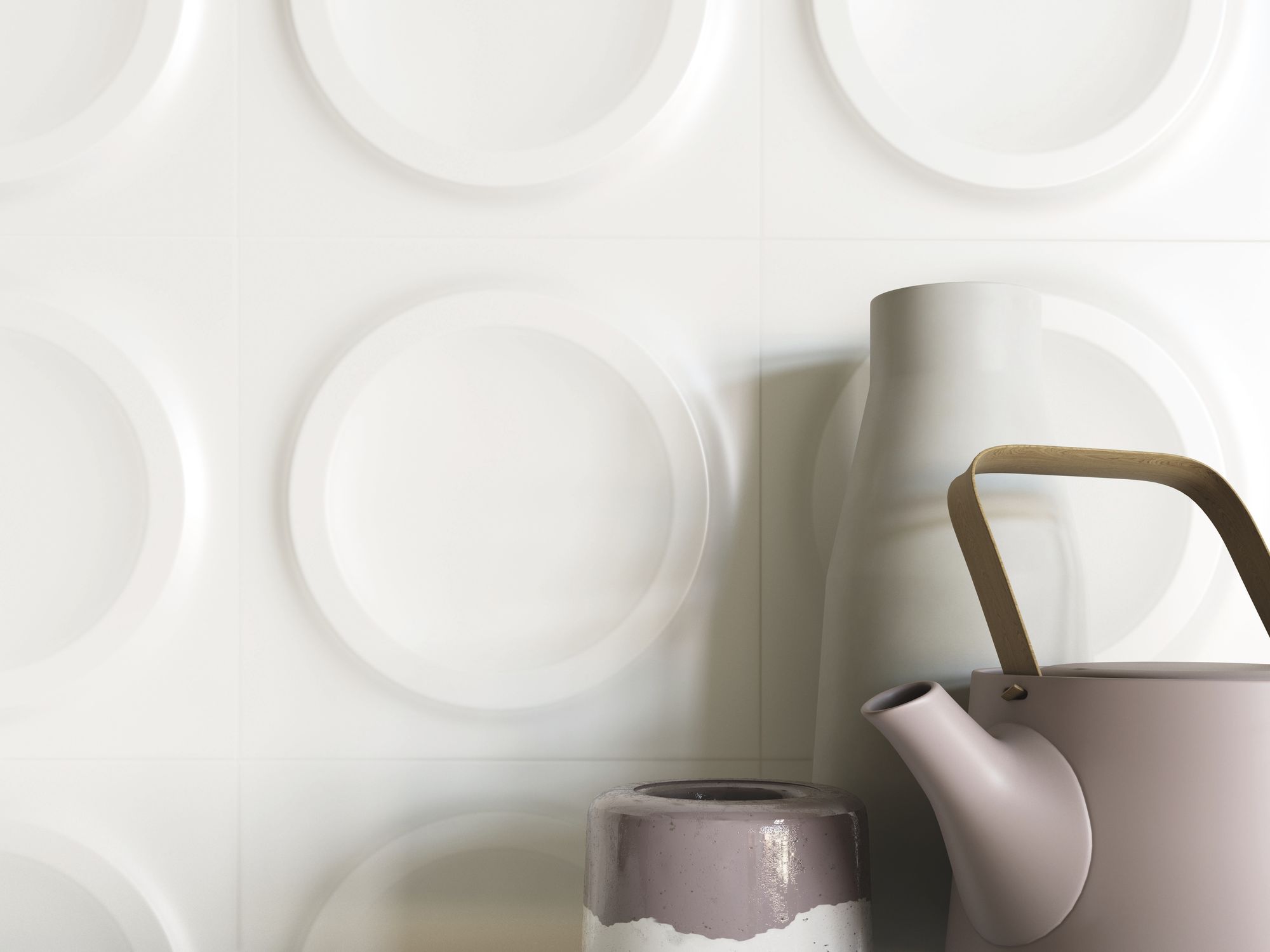 Opal White Gloss 25x25 Baldocer