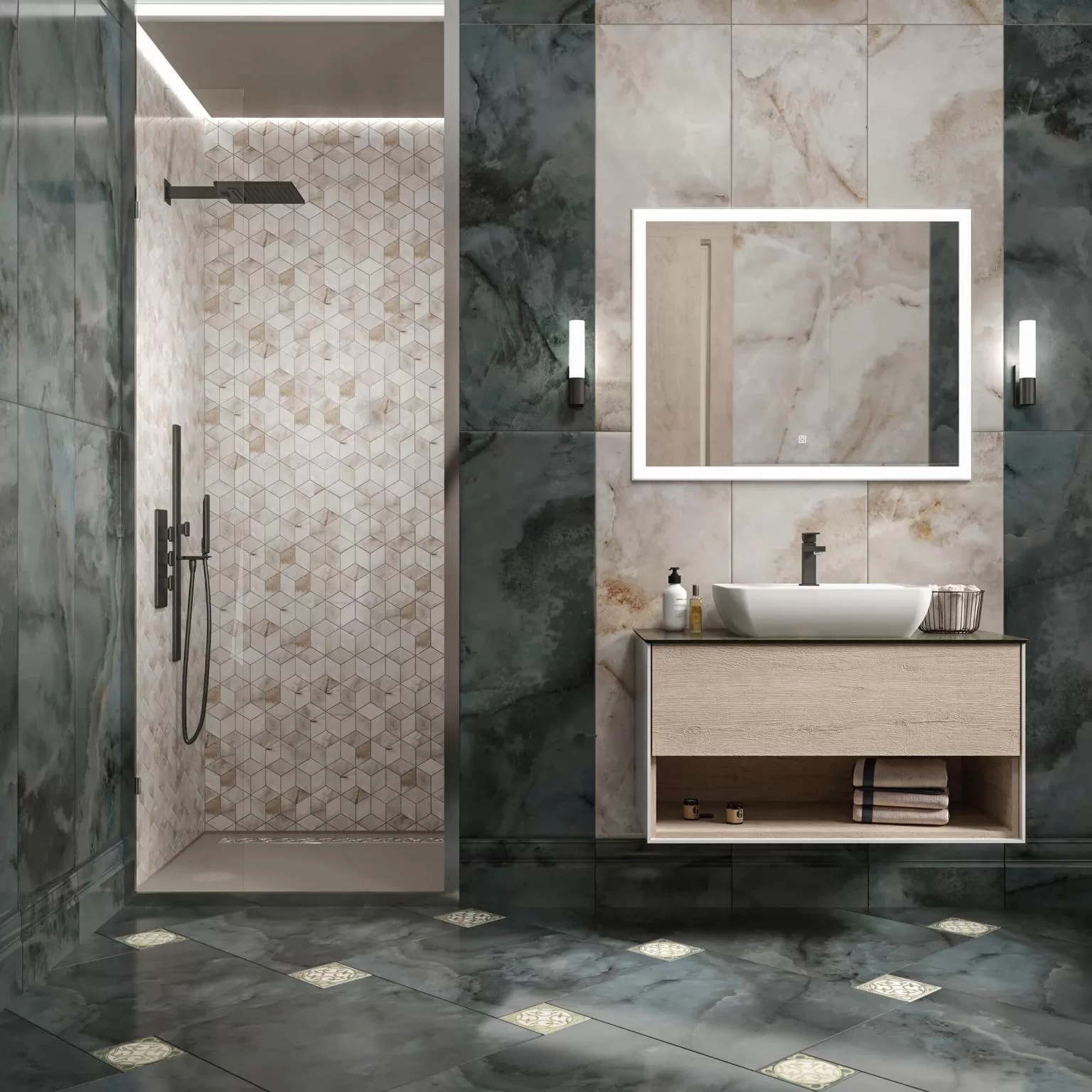 BLF004R Багет Джардини серый темный 40*7.3 Kerama Marazzi фото 4
