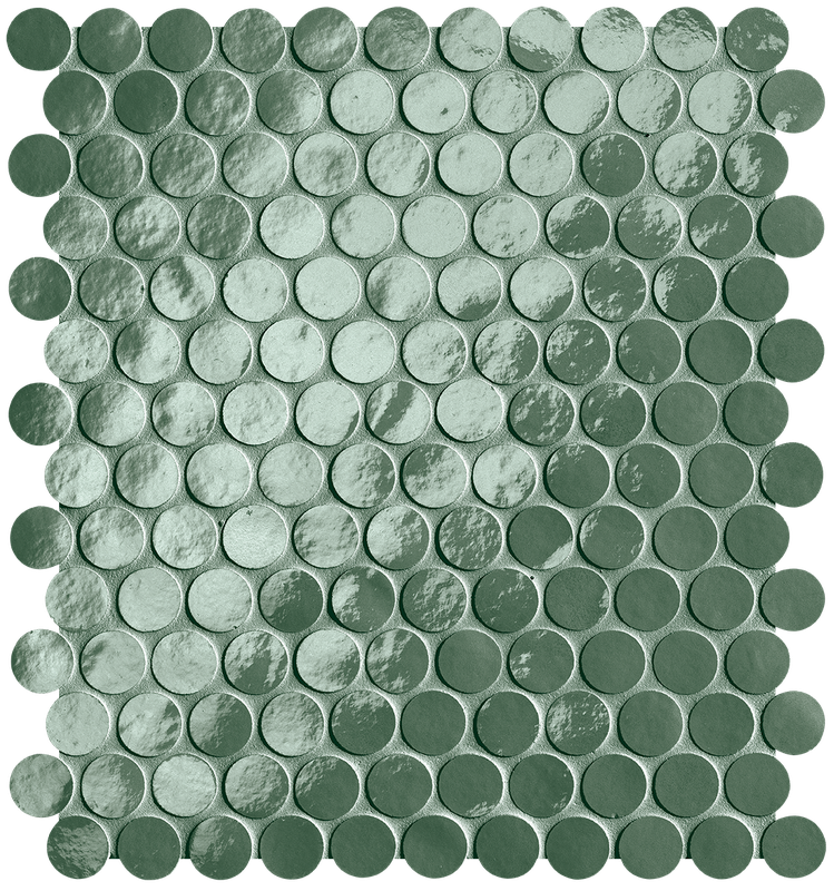 fROO Glim Salvia Round Mosaico Brillante 29,5x32,5 FAP Ceramiche