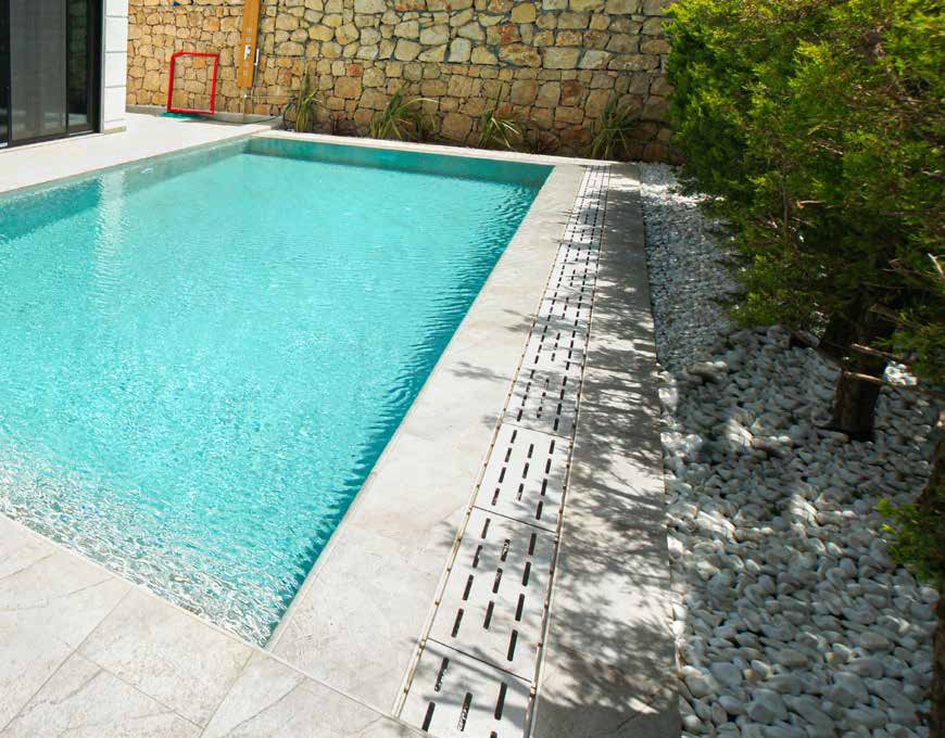 Внутренний угол закругленный Pool Garden Grey Handle 25x25 Serapool
