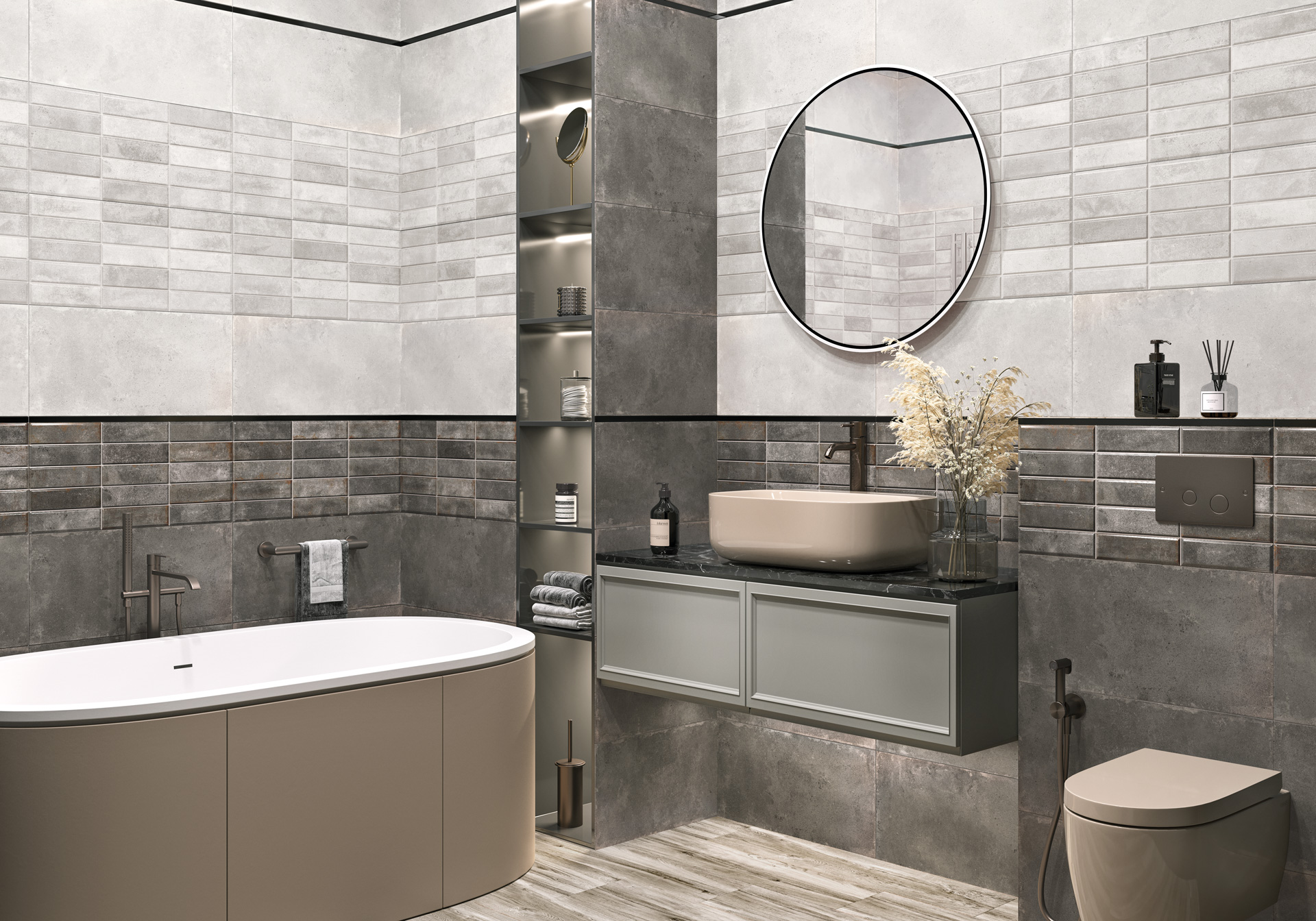 WT36ELR31 Elbrus Brick Marron 300x600x9 New Trend