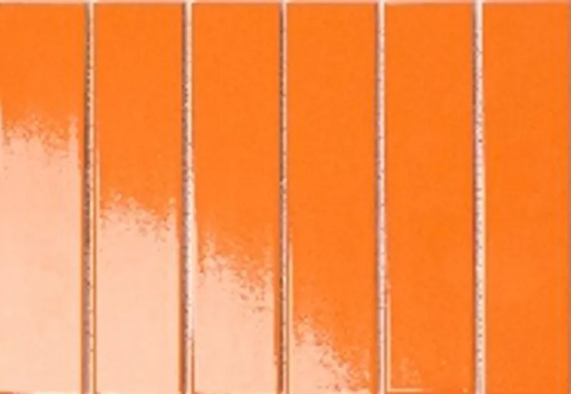 Y45P737 Strip Оранжевая глянцевая 4.5x19.5 28.8x19.5 Porcelain mosaic