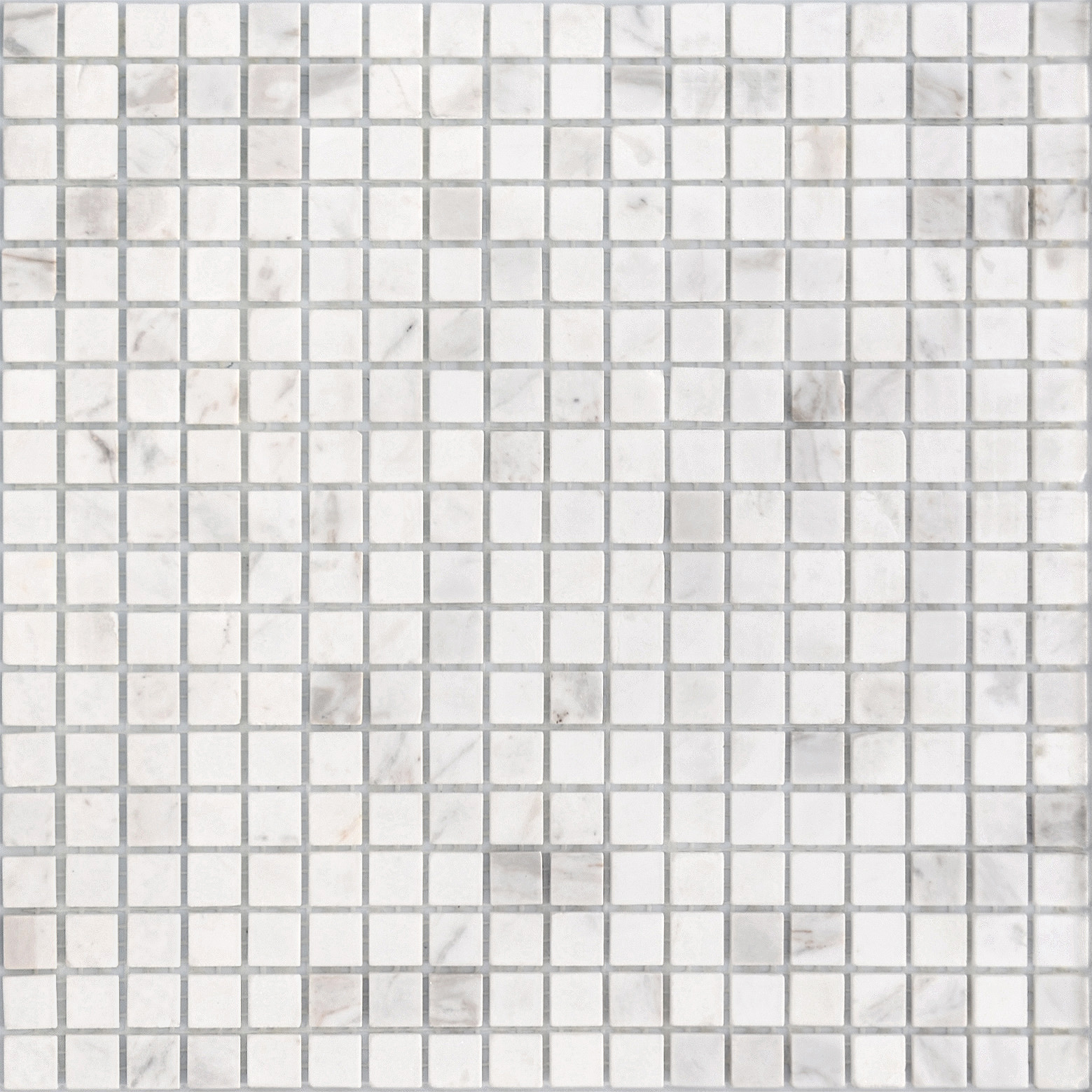 Pietrine Dolomiti blanco POL 15x15x4 305x305 Caramelle Mosaic