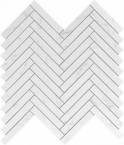 9SHC Marvel Carrara Pure Herringbone Wall 30,5x30 Atlas Concorde