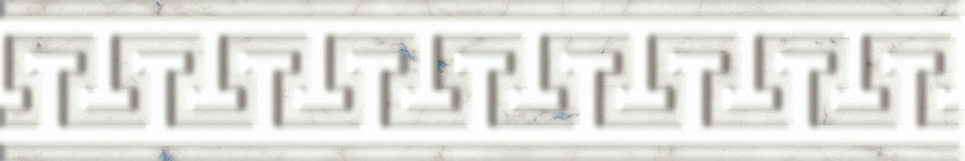 600090000478 Charme Extra Carrara Listello Leaf Pat 5x30 Italon