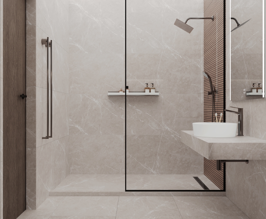 Pietra Grigio светло-коричневый матовый карвинг 60х60 Laparet