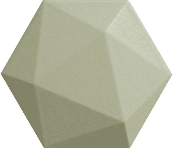 Origami green hex 11x12.5 Tubadzin