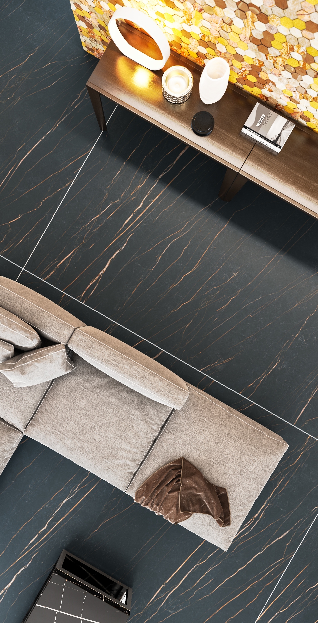 Slateblue Matt Спеченный камень 1200x2400x6 Delfone фото 3