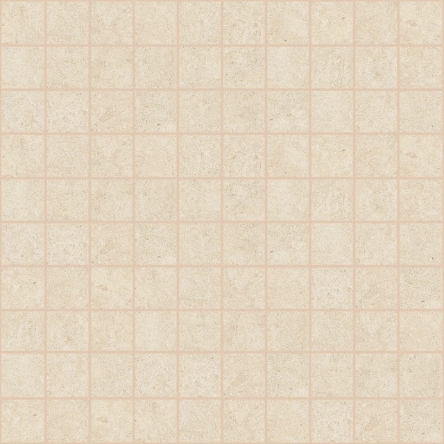 767148 Elemental Cream Sandstone Mosaico Luc 3x3 30x30 Cerim