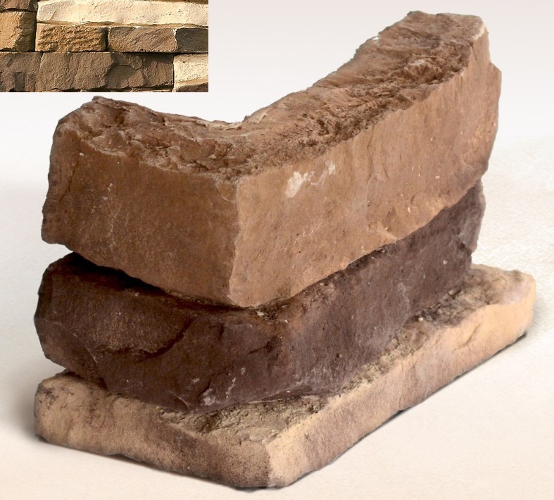Колорадо 01-30 угловая 50х250(150)х125х30-60 (вариативный размер) Ecostone
