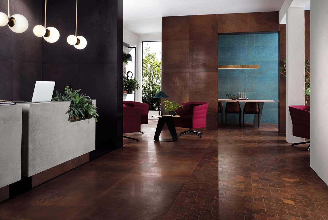 A0UT Blaze Iron Mosaico 3D Factory 29x29 Atlas Concorde