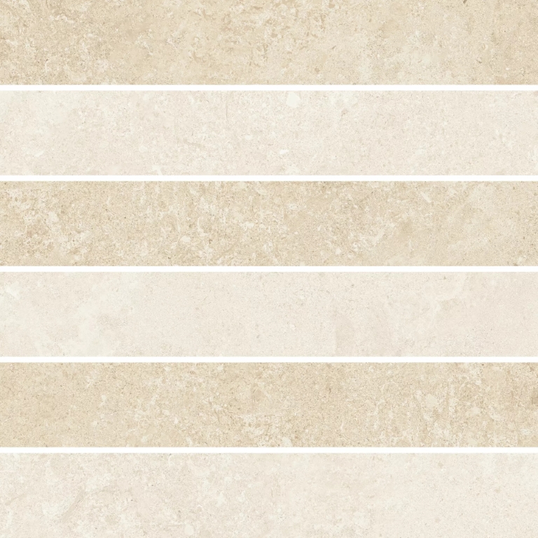 767175 Elemental Cream Limestone Mosaico 3D Nat 30x30 Cerim