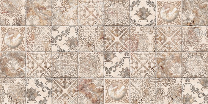 Рамина декор бежевый 25x50 Beryoza Ceramica