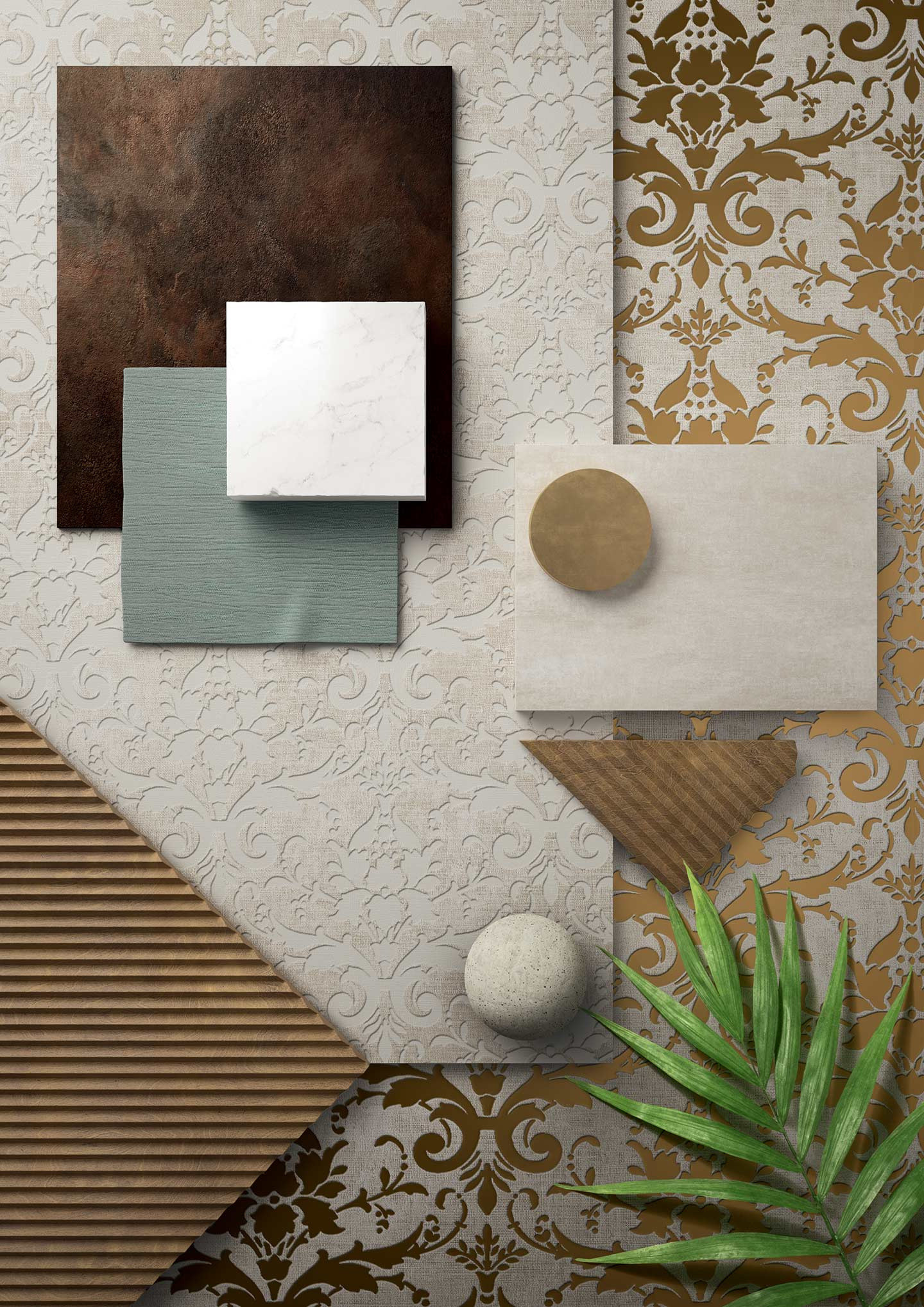 752615 Tesori Decoro Monile Grigio Bronzo 6mm 120x240 Cedit
