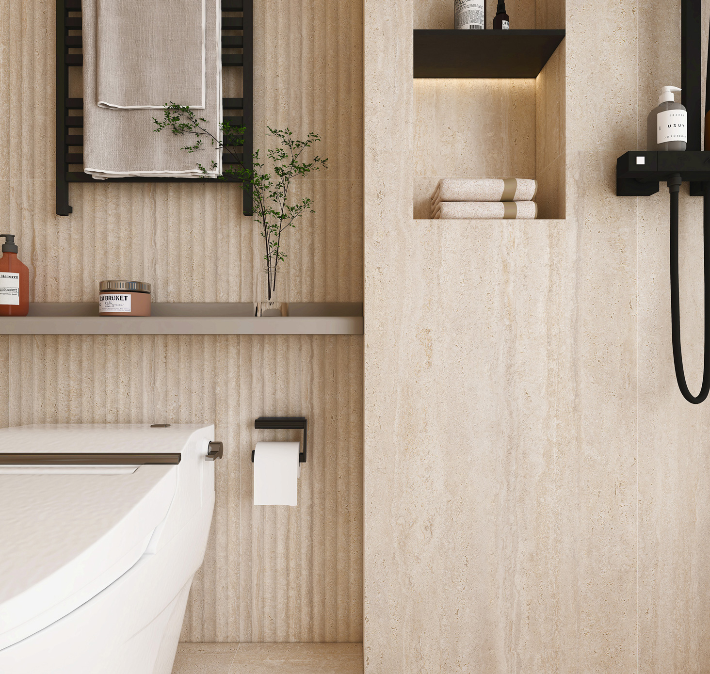 GT1206029992MCR Травертин Романо Бежевый канноли 60x120 Global Tile фото 11