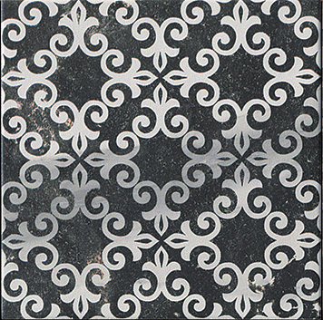 fLZM Roma Deco 20 Statuario Grafitte 20x20 FAP Ceramiche