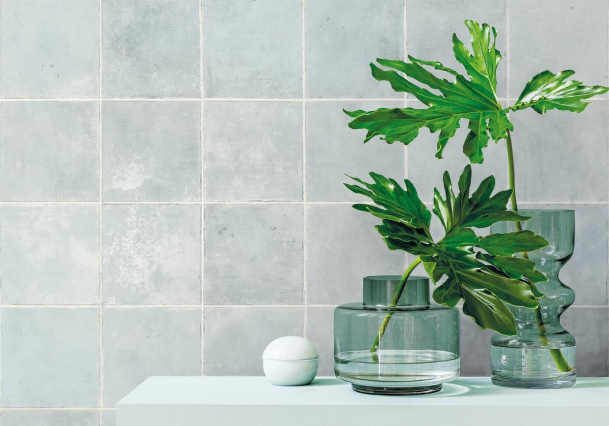 Florentina Lilia White 15x15 Nanda Tiles