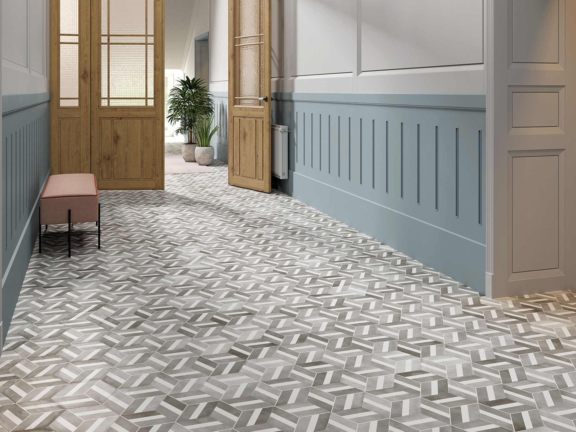 SIX Cementine Pisa Aqua 23x27 Durstone