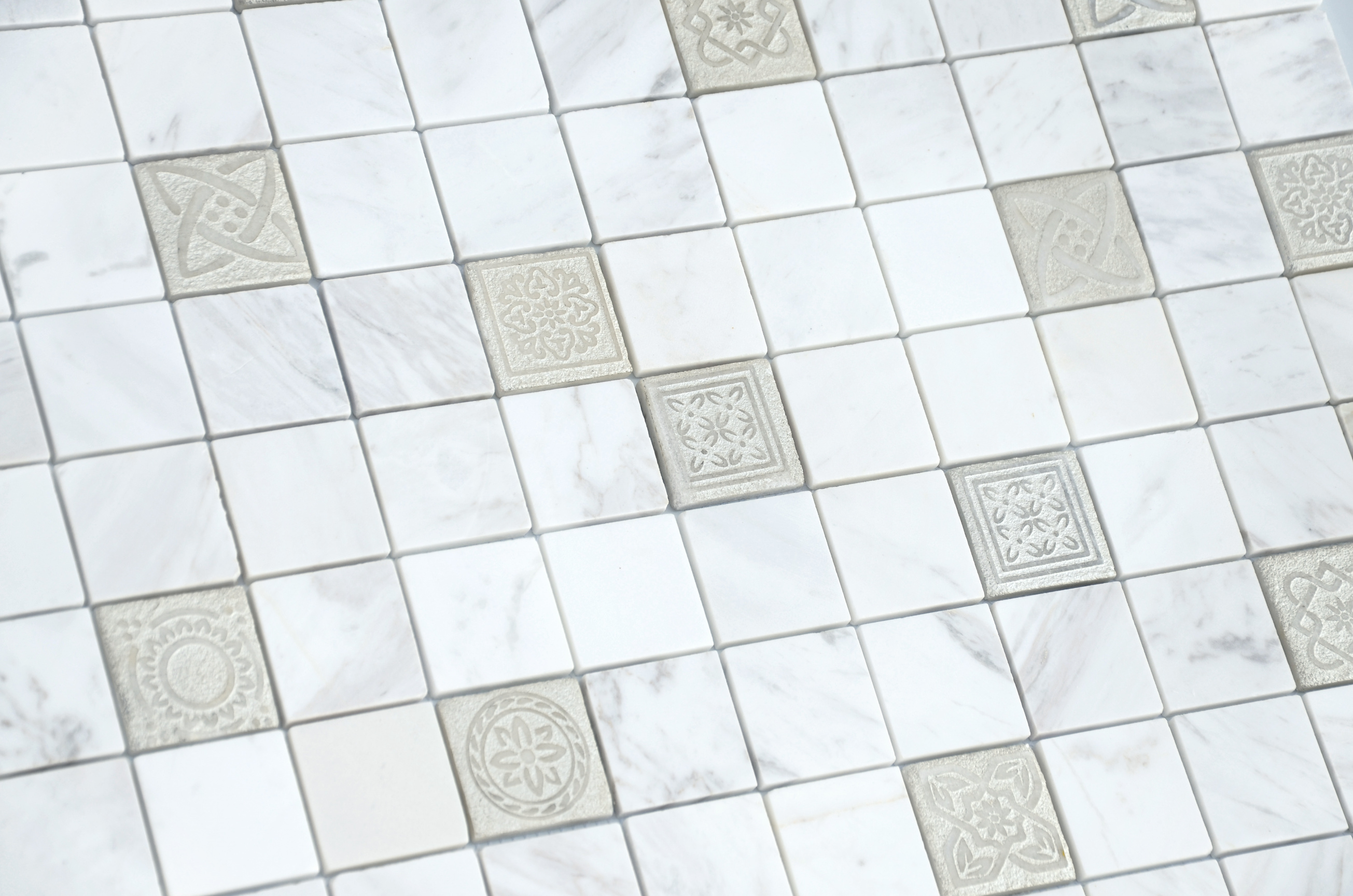 Art Dolomiti bianco MAT 48x48x8 300x300x8 Caramelle Mosaic