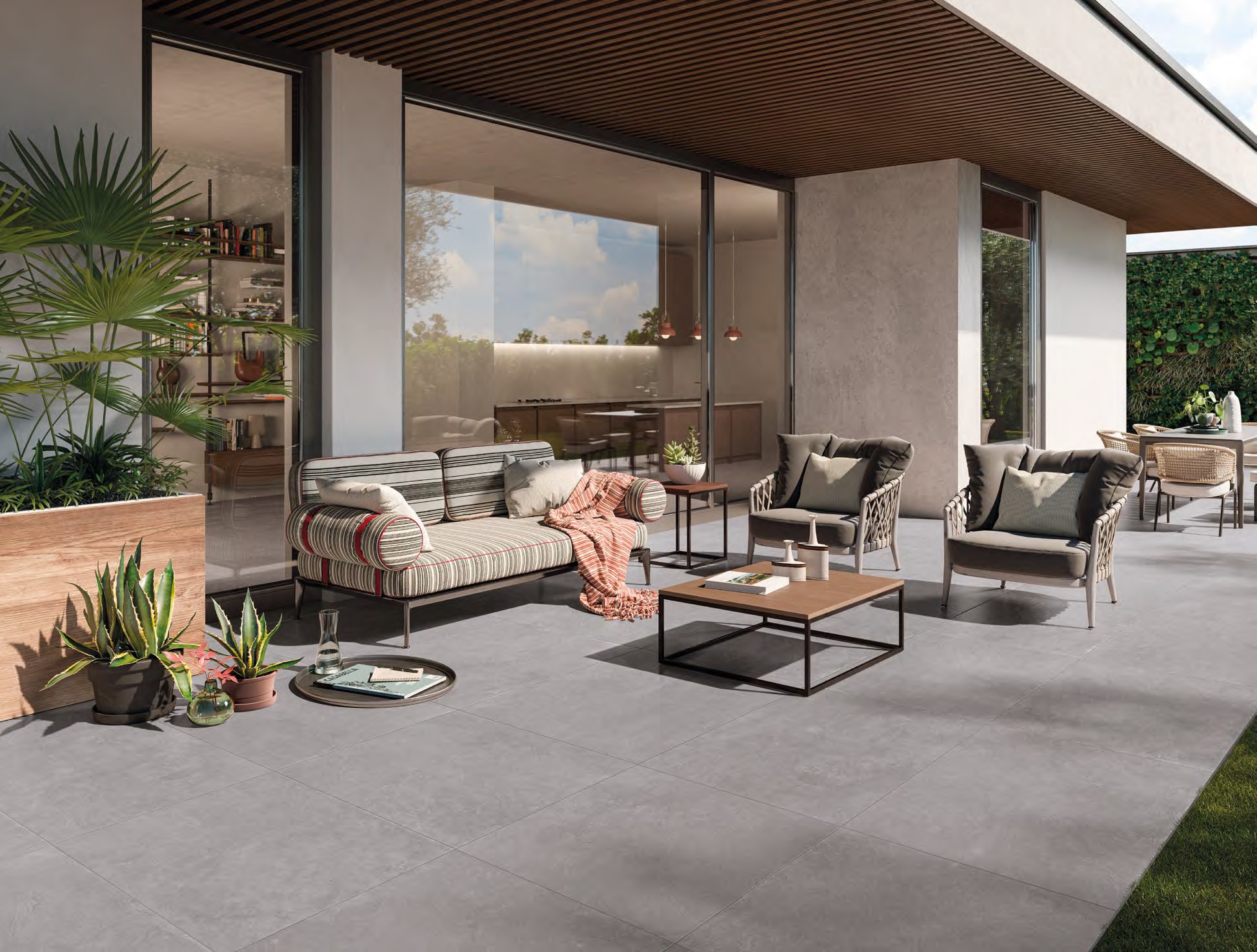 EHWP Totalook Mosaico Sequenza Bianco Naturale 30x30 Emilceramica