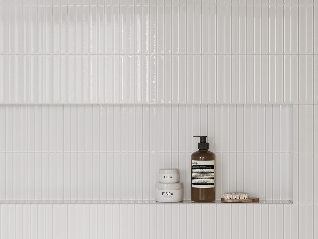 010100001522 Simply white 01 рельеф 25х60 Gracia Ceramica