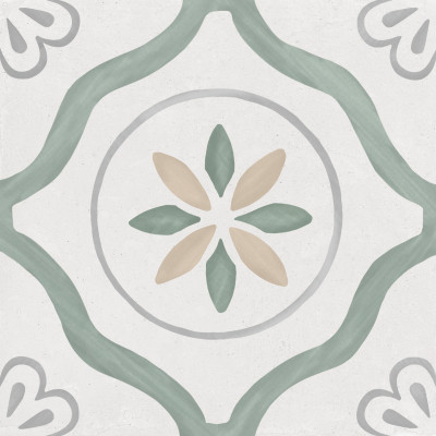 Sirocco Green Petals 22,3x22,3 Harmony