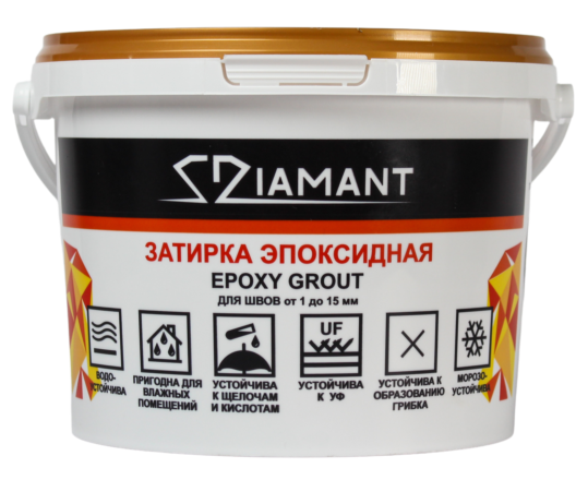 Затирка эпоксидная Диамант Color под колеровку (хамелеон) 2,5кг Diamant