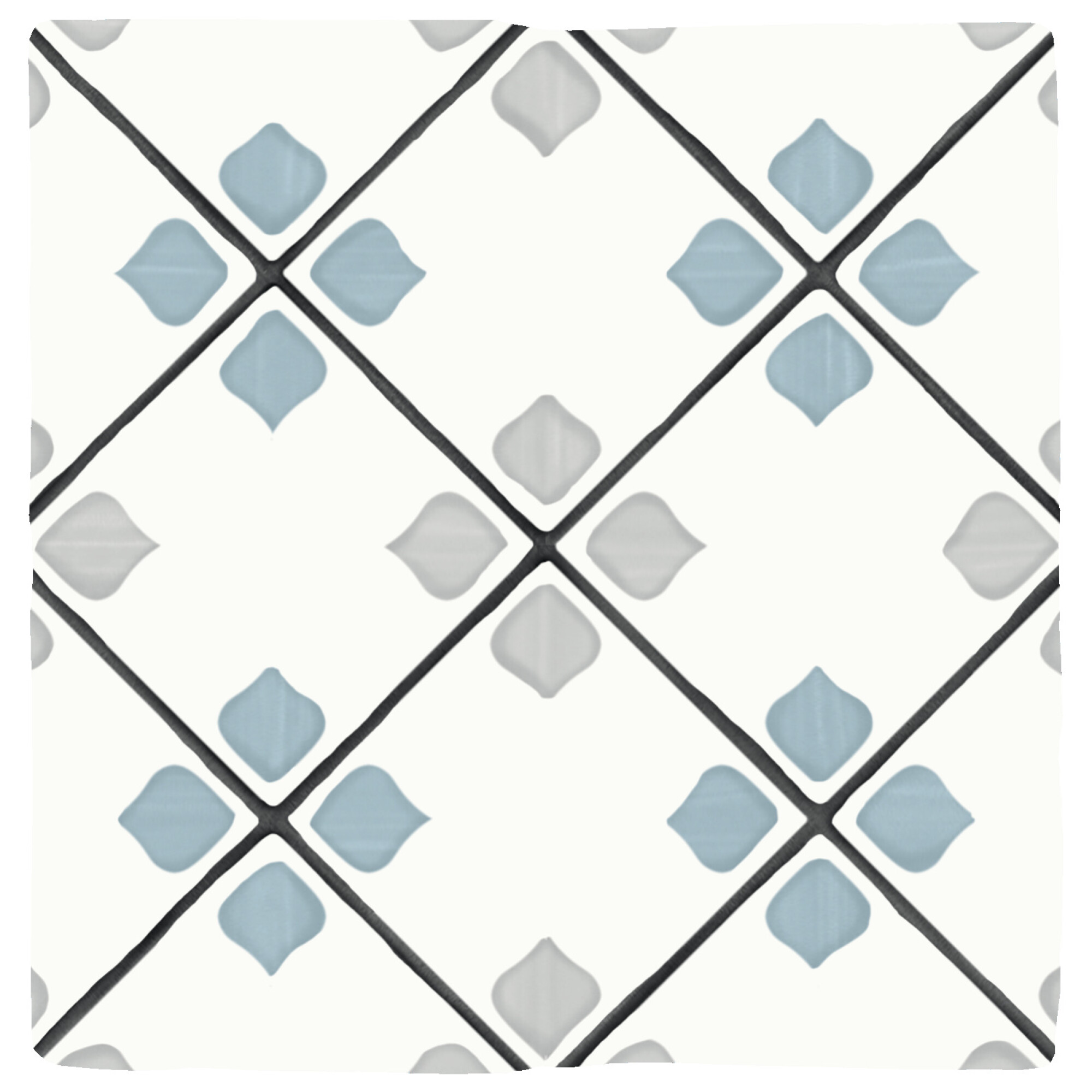 31083 Tanger Silver Rhomb 12.3x12.3 Harmony