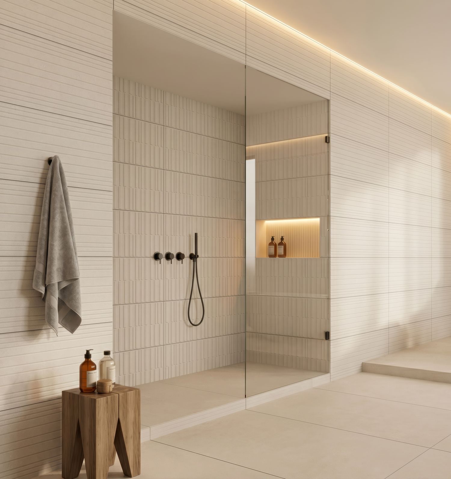344 Аляска Лайт рельеф вертикальный 32,5х100 Eurotile Ceramica фото 7