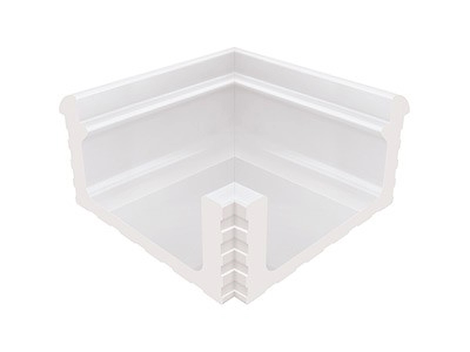 KP233 Переливной лоток керамический внутренний угол White 29x29 Serapool