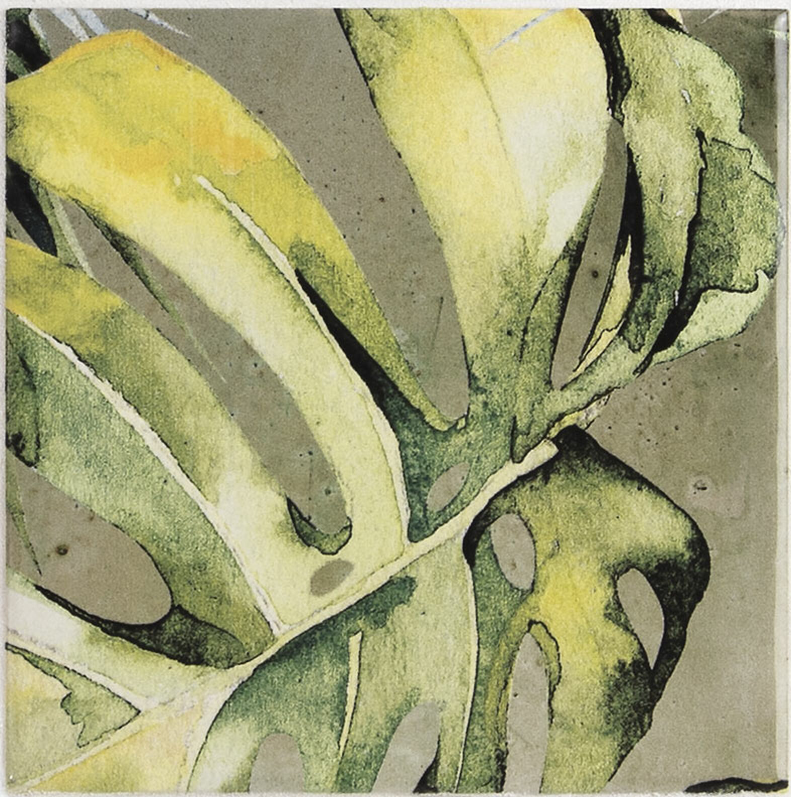 A040967 Areca Olive Green Mix 12.4x12.4 CARMEN
