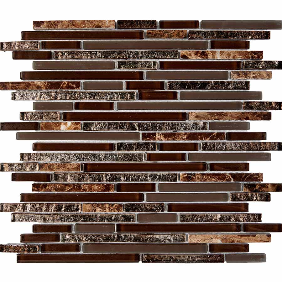 PIX730 Мозаика из мрамора и стекла 10x48/98/148 286х300x8 Pixmosaic