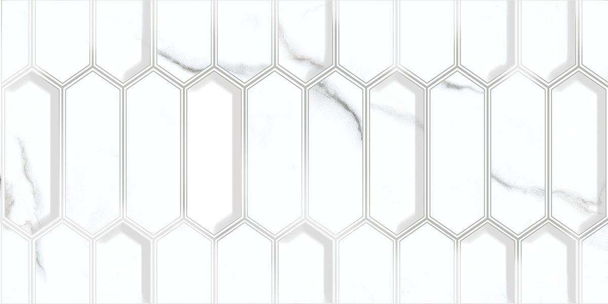 Calacatta Opaco Diamond 31.5x63 Azori