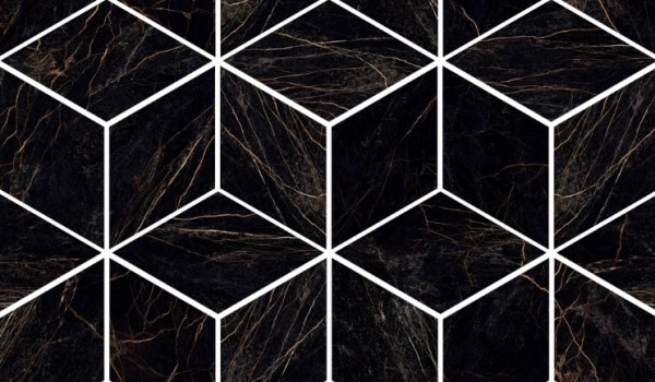 240833 MOSAICS T3-3D NERO 17x29,1 Versace (Gardenia Orchidea)