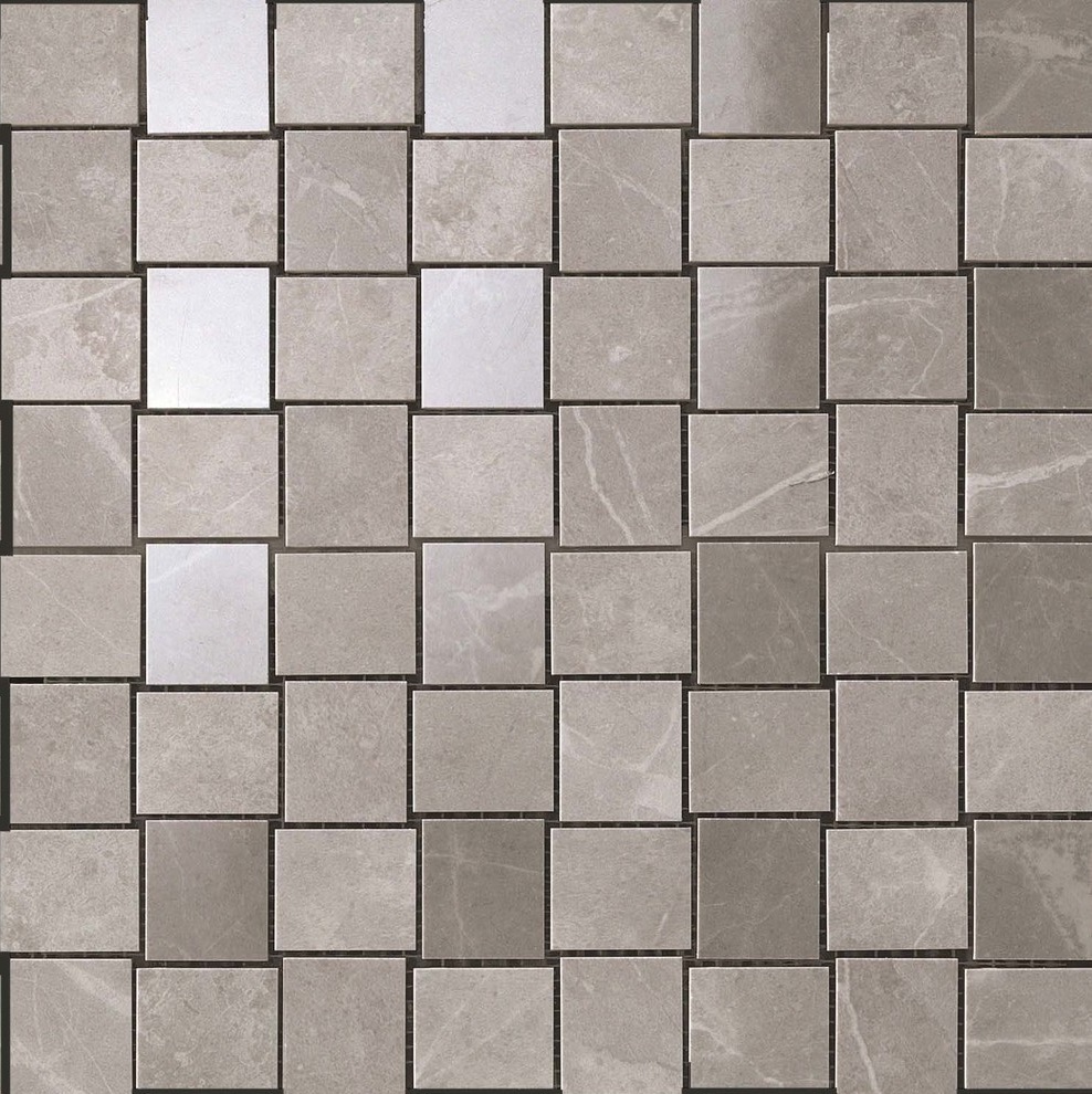 9MVP Marvel Grey Fleury Net Mosaic 30.5x30.5 Atlas Concorde