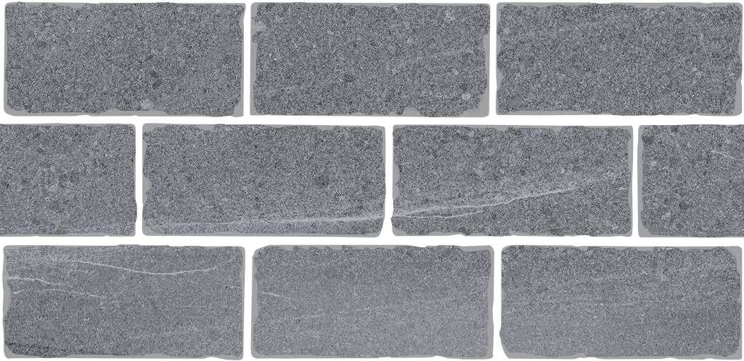 BR023T Бордюр Роверелла серый мозаичный 34,5x14,7x0,9 Kerama Marazzi