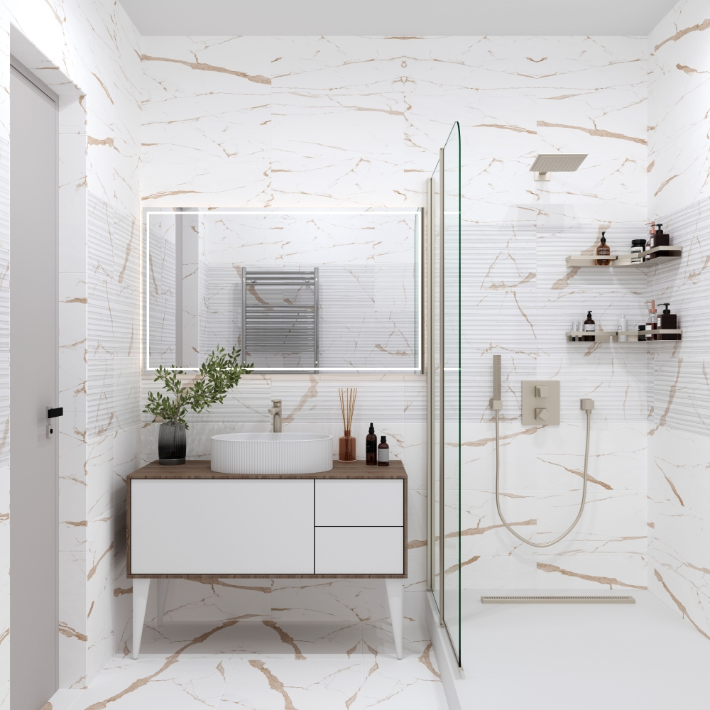 Statuario Gold 30x60 Eurotile Ceramica