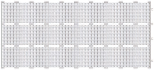 IP910 Фарфоровая решетка с сетчатой поверхностью Petit Carre Unglazed 24,5x49,5 Serapool