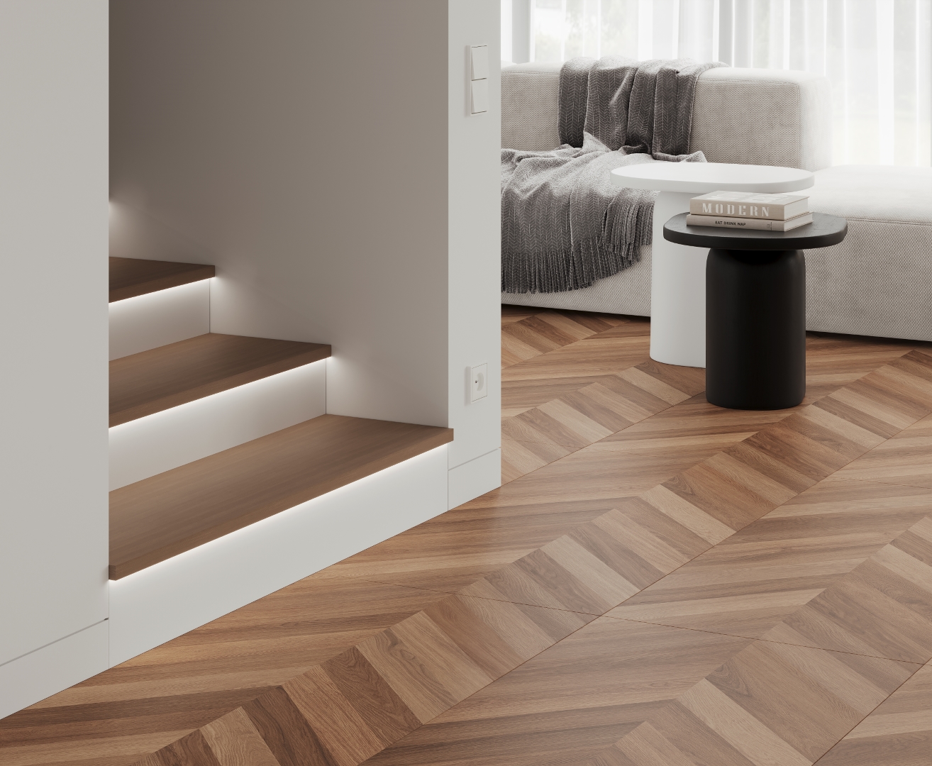 Wood Canarium Chevron M Laparet