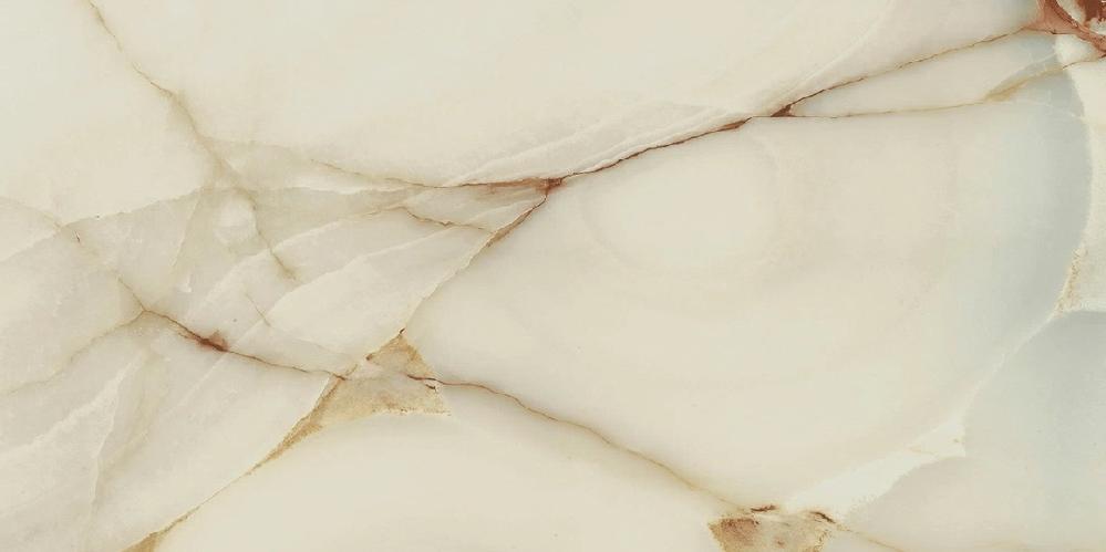 765720 Bijoux Onyx Blanche Glossy R 6mm 120x240 Rex Ceramiche