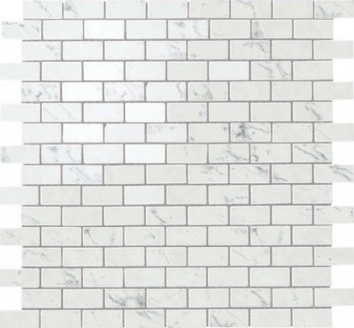 AS34 Marvel Carrara Pure Mosaico Lappato Burattato 29.8x29.8 Atlas Concorde