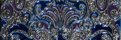 Decor Damasco Cobalto 10X30 Absolut Keramika