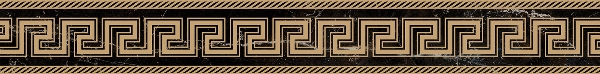 262682 FASCIA SABBIATA NERO AMASANTA 10x78 Versace (Gardenia Orchidea)