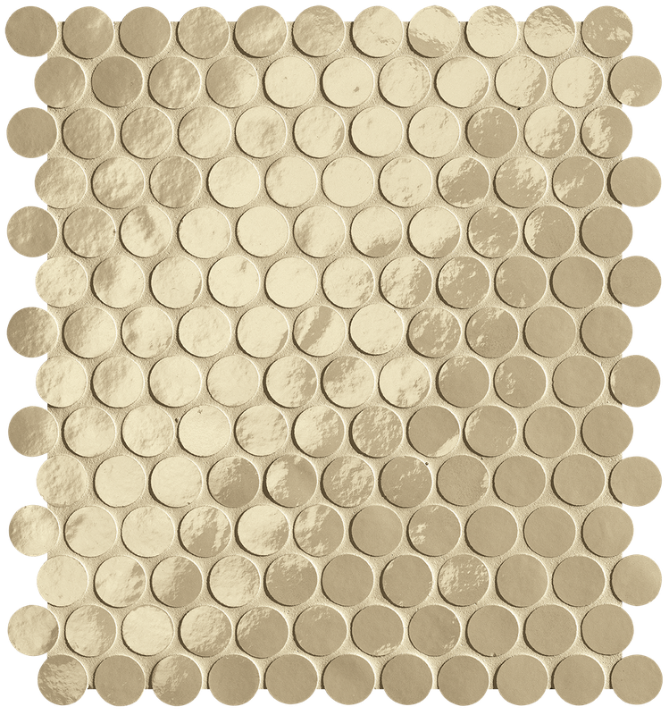 fROQ Glim Tortora Round Mosaico Brillante 29,5x32,5 FAP Ceramiche