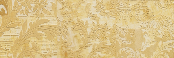 240722 FASCIA PATCHWORK ORO 19,5x58,5 Versace (Gardenia Orchidea)