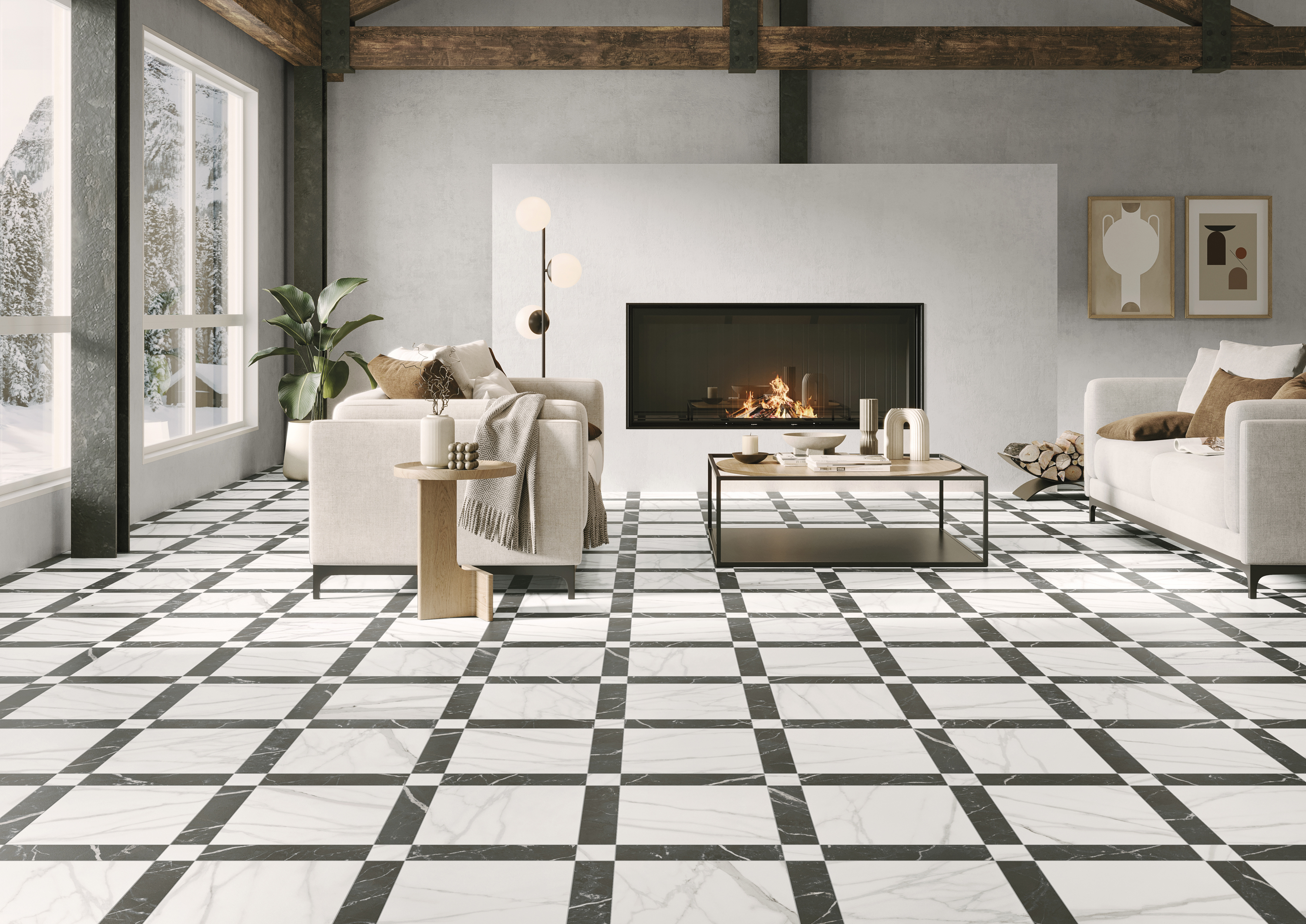 Grace Stone White 44.2x44.2 Realonda фото 3