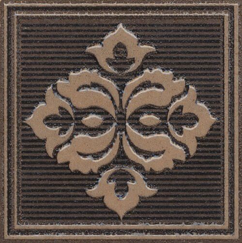 AD/B400/SG929720R Вставка Версаль коричневый обрезной 7x7x0,9 Kerama Marazzi