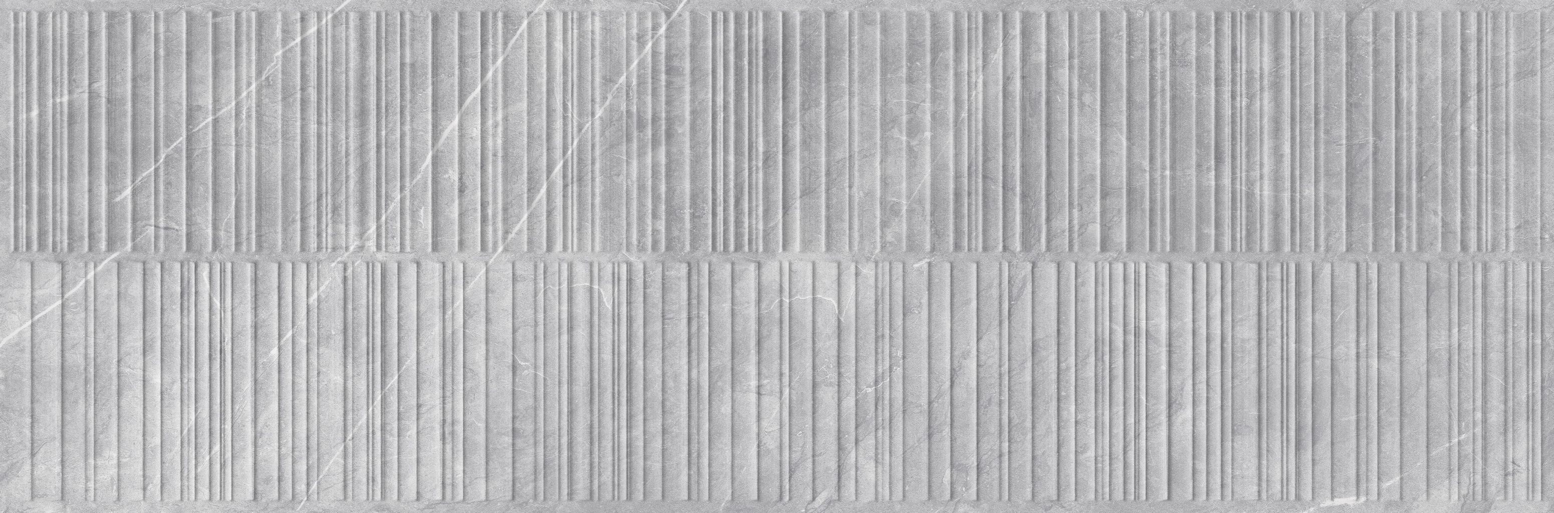 348 Андора серый рельеф вертикальный 32,5х100 Eurotile Ceramica